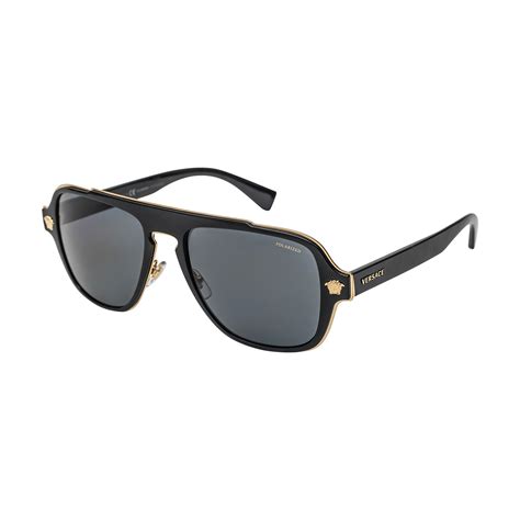 square rectangle versace sunglasses men|Versace glasses polarized.